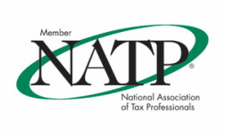 NATP-certified tax preparer logo